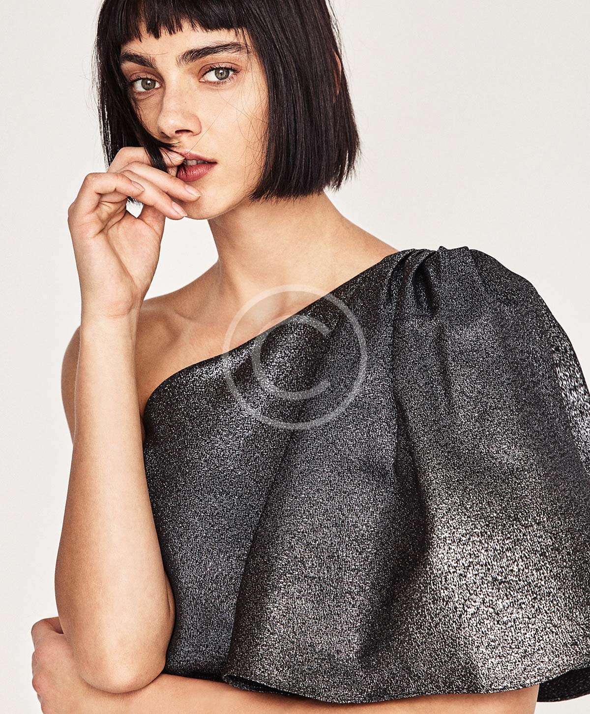 Frilled Shiny Dress - Image 2